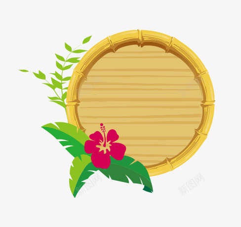 木板框架png免抠素材_新图网 https://ixintu.com 对话框 小草 招牌 指示牌 木块 木板 框架