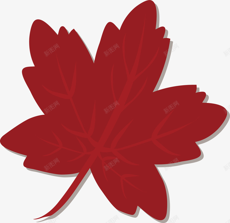 一片红色枫叶png免抠素材_新图网 https://ixintu.com 一叶知秋 一片枫叶 枫叶 矢量png 秋天 红色枫叶