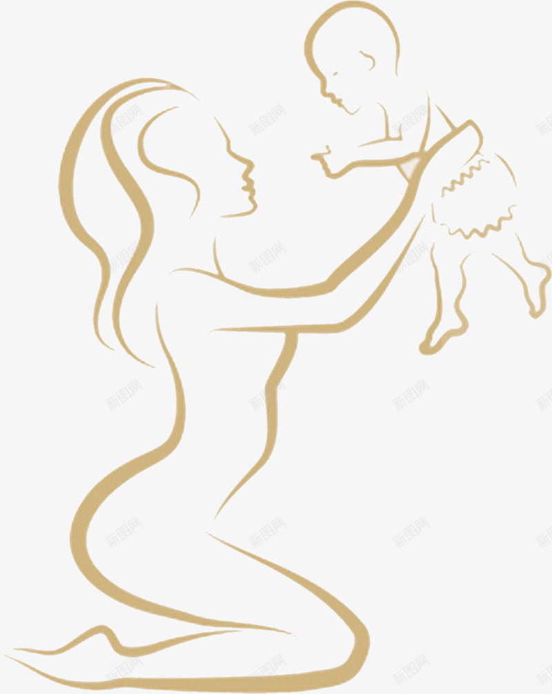 棕色妇产科宣传海报人物png免抠素材_新图网 https://ixintu.com 人物 妇产科 宣传 棕色 海报