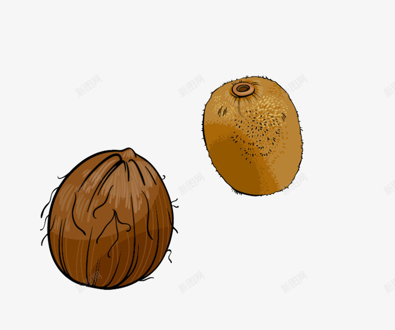 卡通坚果png免抠素材_新图网 https://ixintu.com 卡通 坚果 零食 食品