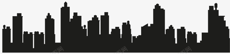 城市楼群剪影png免抠素材_新图网 https://ixintu.com 剪影 城市 大厦 建筑 楼房 楼群 都市