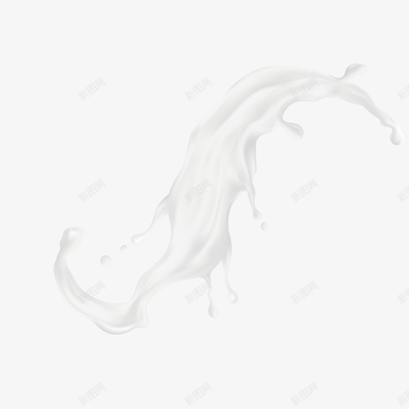 溅起牛奶矢量图ai免抠素材_新图网 https://ixintu.com 3D PNG免抠图下载 奶制品 广告 液体 装饰 矢量图