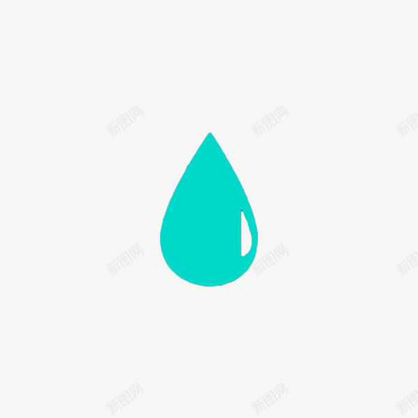 蓝色扁平水滴png免抠素材_新图网 https://ixintu.com 下雨 卡通雨点 扁平 矢量手绘 蓝色水滴 雨水 雨滴