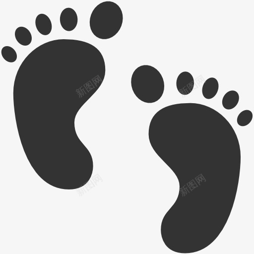 babyfeeticon图标png_新图网 https://ixintu.com 粉嫩足底 脚印 脚掌 足底
