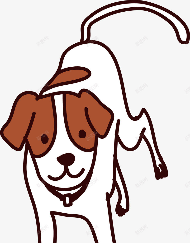 卡通宠物狗插画矢量图ai免抠素材_新图网 https://ixintu.com 动物 卡通 宠物 宠物狗 家养动物 小狗 插画 矢量图