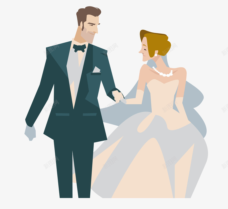 新娘新郎结婚婚纱照矢量图eps免抠素材_新图网 https://ixintu.com 人物 婚庆 婚纱照 情侣 新娘新郎 新娘新郎结婚婚纱照 结婚 矢量图