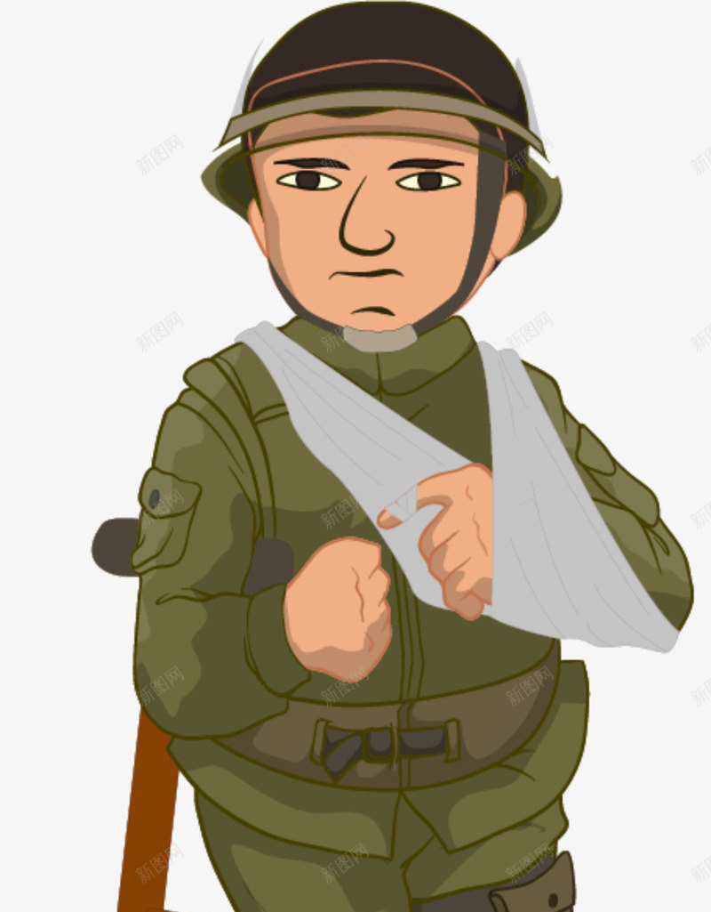 负伤的军官png免抠素材_新图网 https://ixintu.com 军事化 军事化管理 军事训练 军校 军队 部队