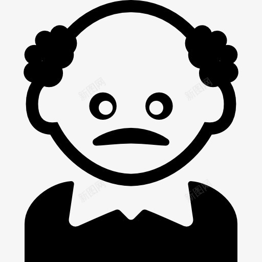 男人的光头和小胡子图标png_新图网 https://ixintu.com 人 头 小胡子 男性 男性秃顶 薄
