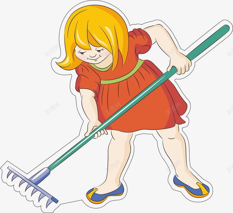 干活的女孩矢量图eps免抠素材_新图网 https://ixintu.com 卡通 女人 干活 热爱生活 热爱生活的 热爱生活的你 矢量图