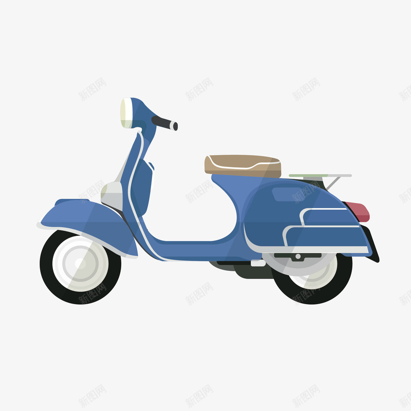 蓝色交通工具电动车矢量图eps免抠素材_新图网 https://ixintu.com 交通工具 卡通 彩色 扁平化 电动车 电单车 电瓶车插画 矢量图 简约 蓝色 装饰