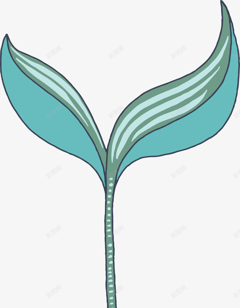 小草嫩芽手绘简图png免抠素材_新图网 https://ixintu.com 发芽 嫩芽 手绘图 桔梗 植物 简图 绿植