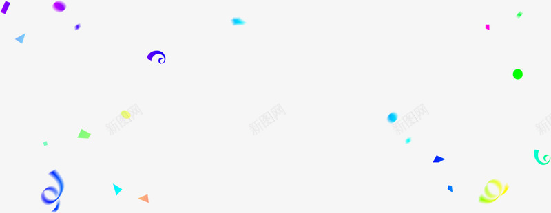 彩色漂浮卡通彩带png免抠素材_新图网 https://ixintu.com 卡通 彩带 彩色 漂浮