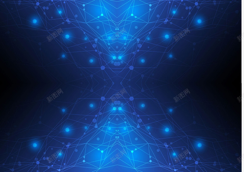 蓝色科技活动海报png免抠素材_新图网 https://ixintu.com 活动 海报 科技 蓝色