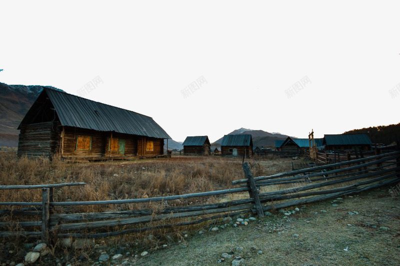 新疆禾木乡三png免抠素材_新图网 https://ixintu.com 名胜古迹 旅游风景 著名建筑