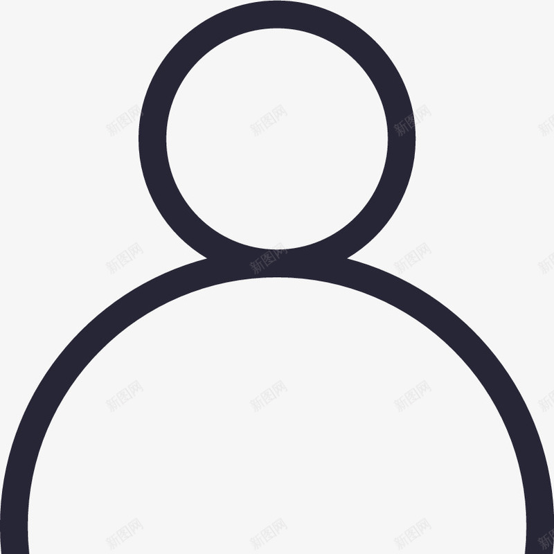 icon底部标签我的线框图标png_新图网 https://ixintu.com icon底部标签我的线框