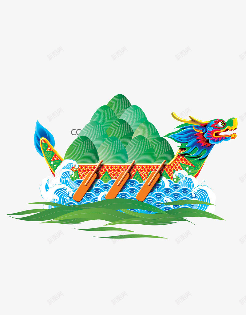 龙船龙舟端午png免抠素材_新图网 https://ixintu.com 端午 龙舟 龙船
