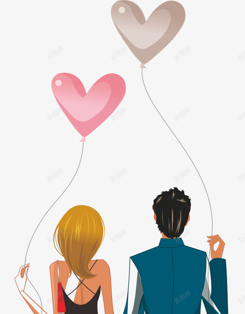 卡通情侣恋人png免抠素材_新图网 https://ixintu.com 一见钟情 性感 爱心 美女