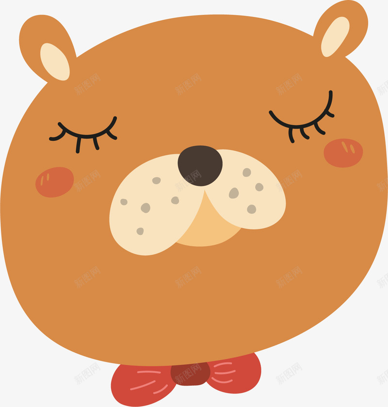 可爱棕色小熊贴纸插画png免抠素材_新图网 https://ixintu.com 动物 动物墙纸 卡通棕色小熊动物 可爱棕色小熊贴纸 墙纸 棕色小熊 贴纸