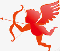红色丘比特七夕情人节png免抠素材_新图网 https://ixintu.com 情人 比特 红色