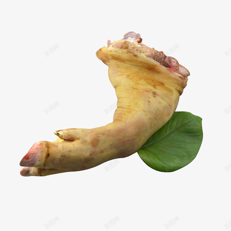 新鲜猪脚实物png免抠素材_新图网 https://ixintu.com 叶子 猪 猪手 猪脚 猪腿 猪腿肉 猪蹄
