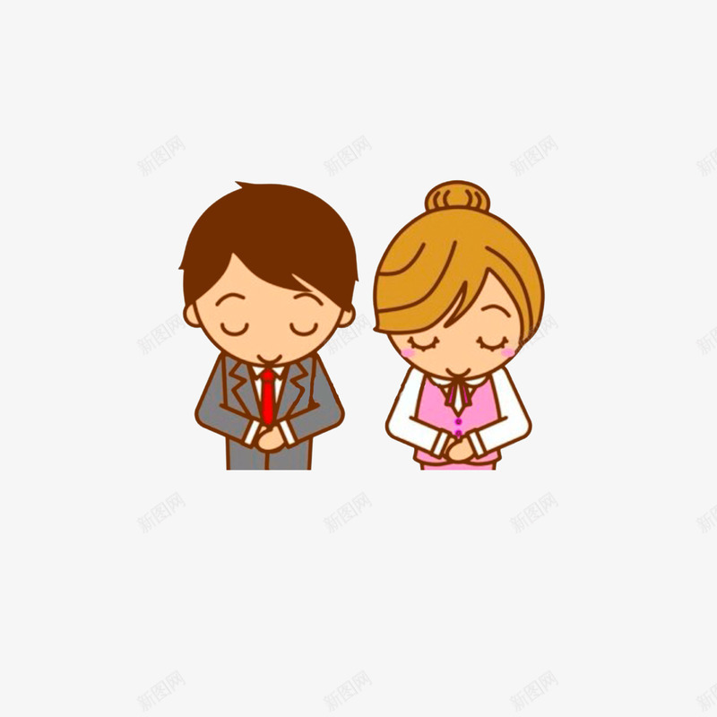 鞠躬的男女职员png免抠素材_新图网 https://ixintu.com 感谢的鞠躬 穿西装的男士穿套装的女士 鞠躬卡通 鞠躬小人 鞠躬的人 鞠躬的男女职员