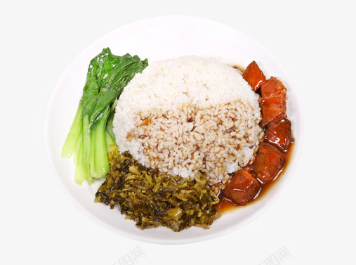 红烧牛肉酸菜拌饭png免抠素材_新图网 https://ixintu.com 梅菜 红烧牛肉 红烧牛肉饭 酱汁 酸菜牛肉拌饭 青菜