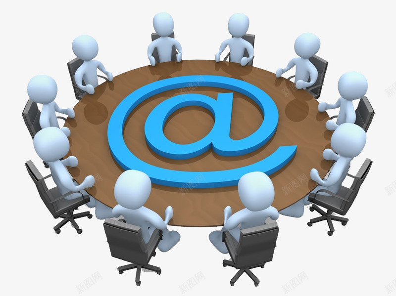 网络会议png免抠素材_新图网 https://ixintu.com 上网 互联网 会面 办公室 工作团队 网络会议