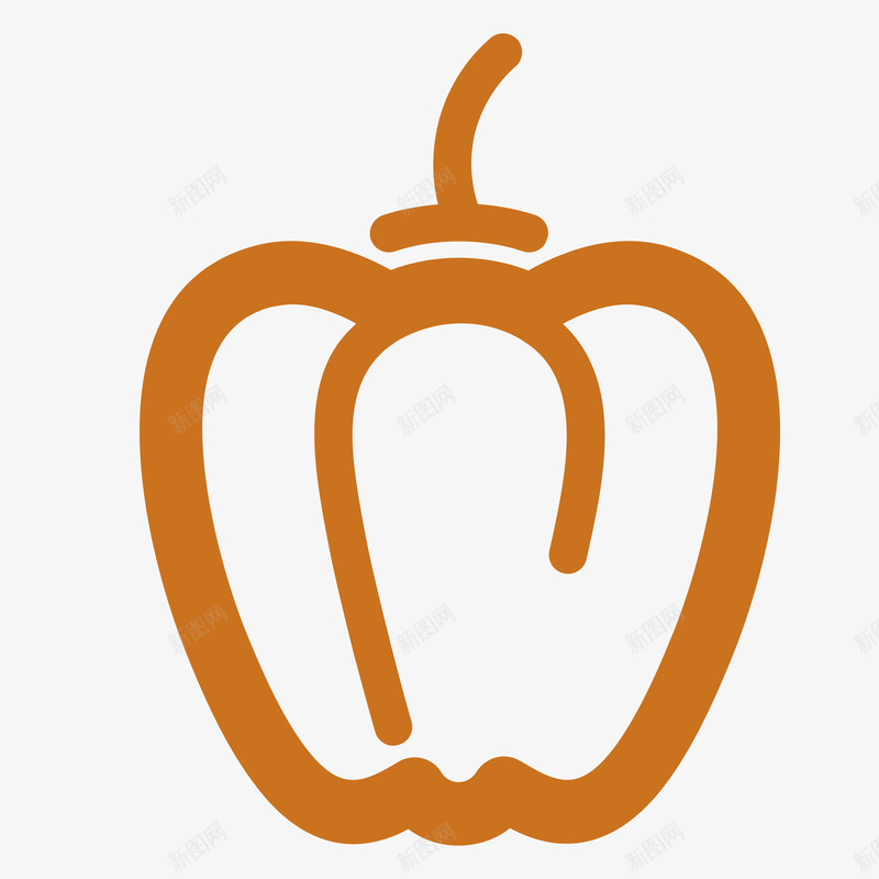 南瓜图标png_新图网 https://ixintu.com 南瓜 手机餐饮icon 蔬菜 轻食 黄色的