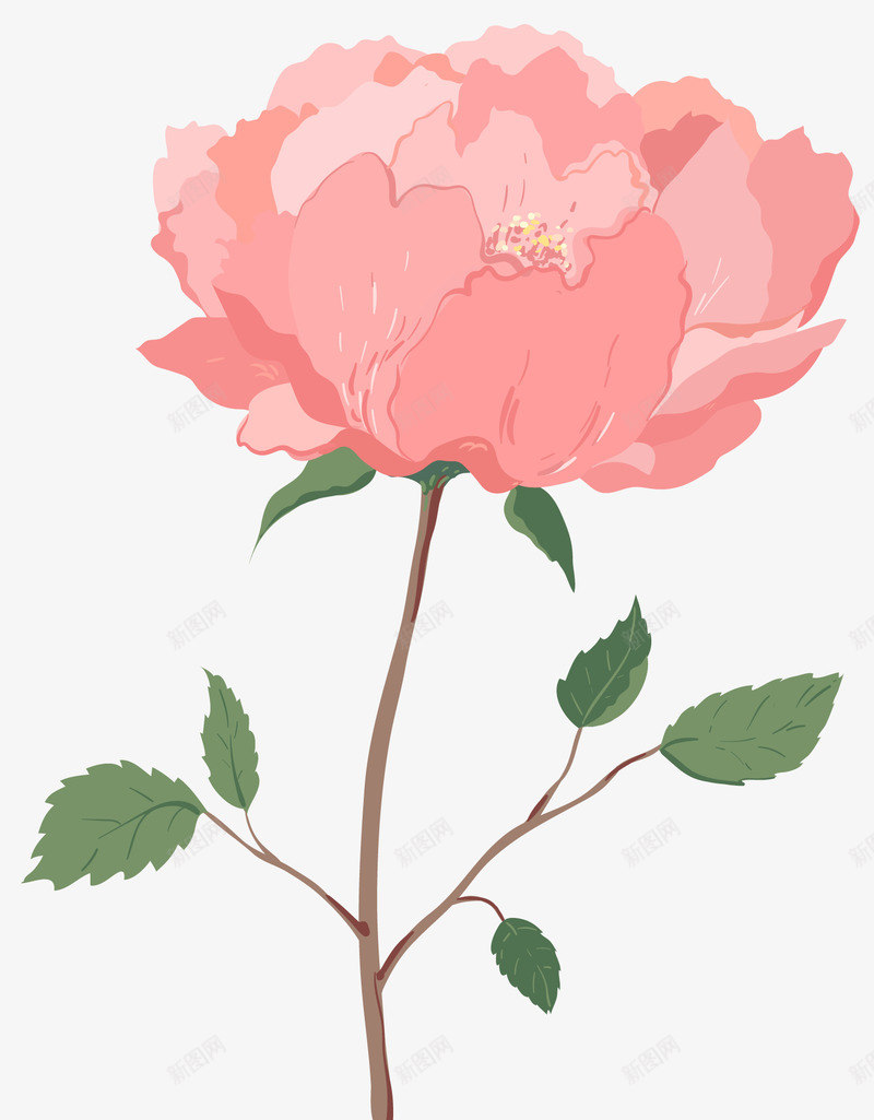 手绘粉色玫瑰花瓣png免抠素材_新图网 https://ixintu.com 包装设计 小清新包装 粉色月季 粉色玫瑰花 花朵 花朵装饰 花瓣 花瓣装饰 花草设计 贺卡设计