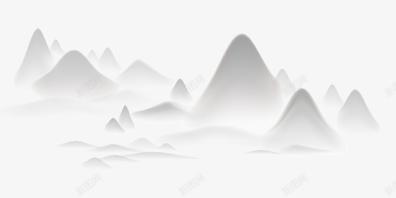 古典中国风水墨山水png免抠素材_新图网 https://ixintu.com 中国风 古典 山山水水 山水 水墨