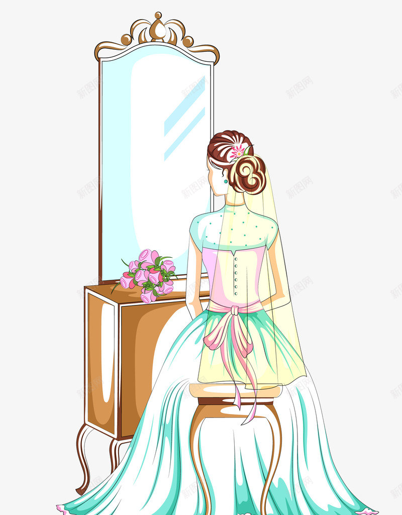 女人的背影png免抠素材_新图网 https://ixintu.com 女人 性感 背影 镜子
