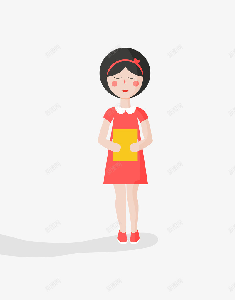 可爱美女png免抠素材_新图网 https://ixintu.com 可爱女孩 少女 歌舞 矢量女孩 美女 青春