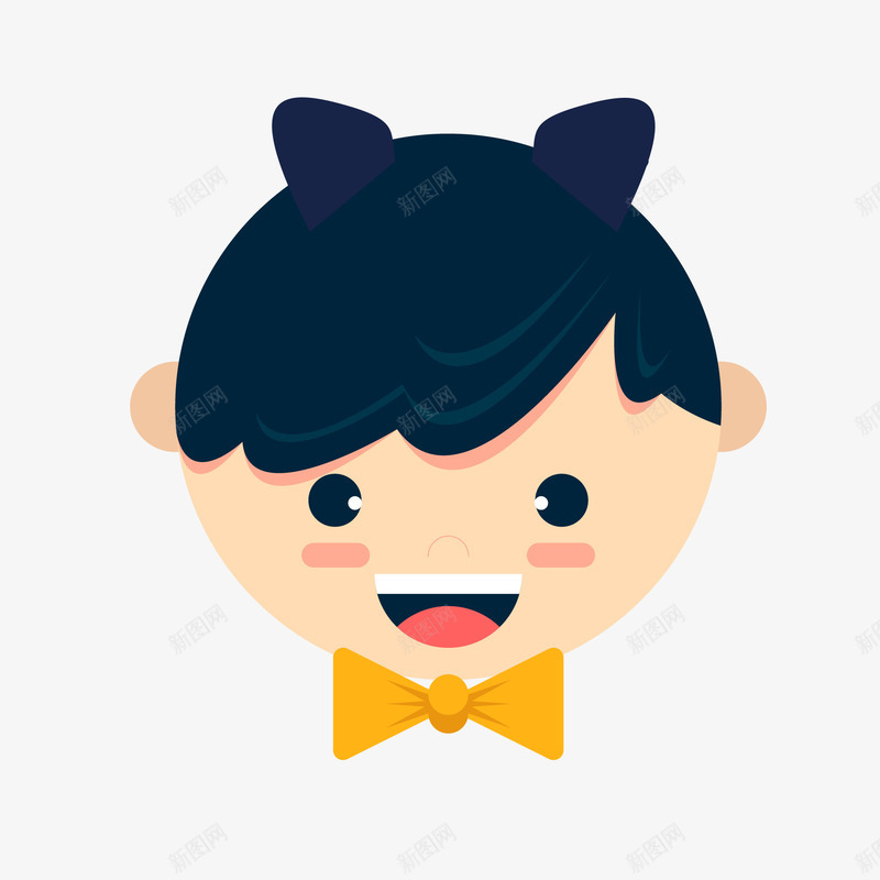 小学生可爱头像png免抠素材_新图网 https://ixintu.com 卡哇伊 头像 小学生 小孩子