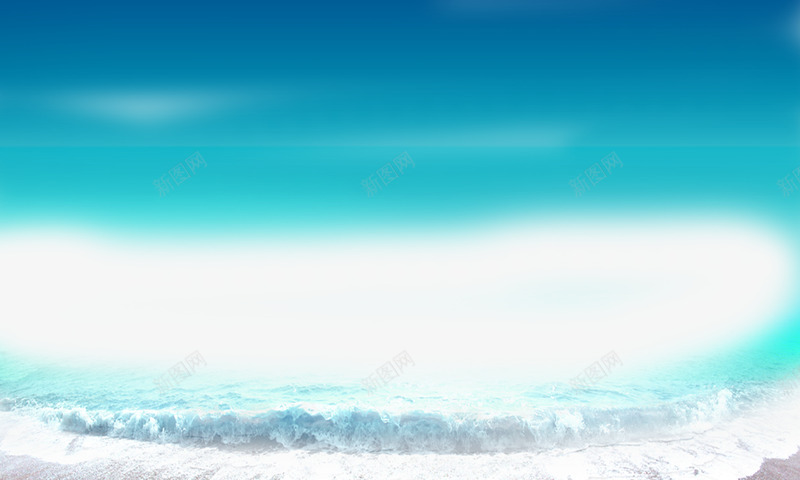 海水与蓝天psd免抠素材_新图网 https://ixintu.com 海水平面设计蓝天渐变
