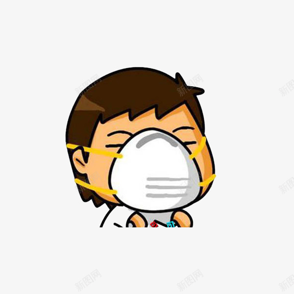 戴口罩的男士png免抠素材_新图网 https://ixintu.com 卡通 卫生 口罩 安全 带口罩的人 手绘 过滤 阻碍 预防