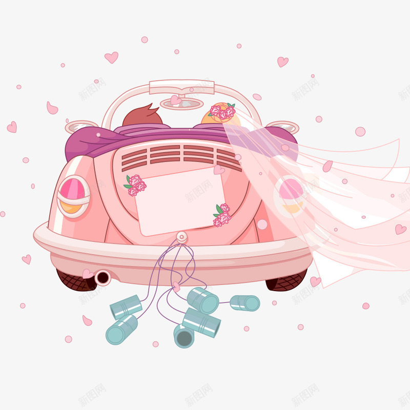 结婚婚车png免抠素材_新图网 https://ixintu.com 图片 彩车 素材 结婚 结婚素材