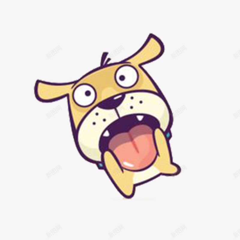 黄色小狗png免抠素材_新图网 https://ixintu.com 2018年 卡通 小狗 幼儿园 扁平化 手绘 牙齿 线稿 黄色