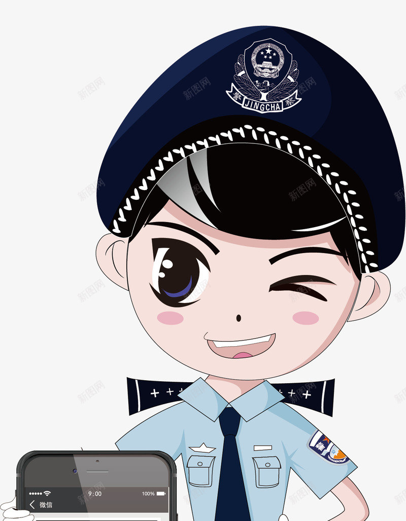 网络警察png免抠素材_新图网 https://ixintu.com png 元素 卡通 电话 网络警察 警官
