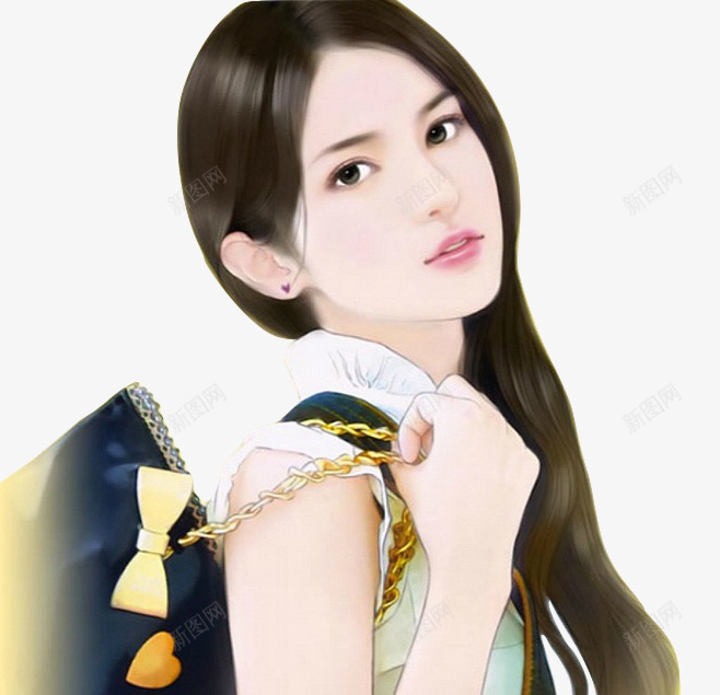 高雅美女都市风格png免抠素材_新图网 https://ixintu.com 美女 都市 风格 高雅
