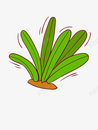 手绘的草png免抠素材_新图网 https://ixintu.com 好看 清晰 简单 绿色
