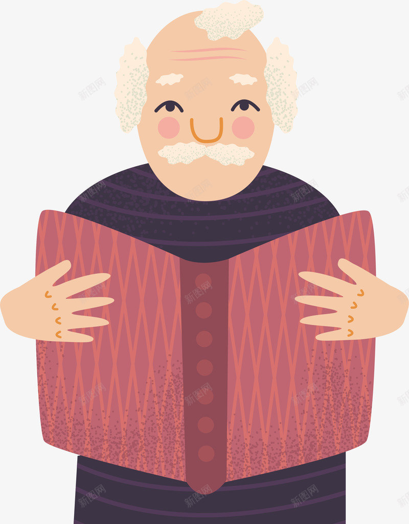 手绘卡通读书老人人物元素矢量图ai免抠素材_新图网 https://ixintu.com 卡通人物 手绘卡通 爱好阅读 知识 读书 读书的力量 读书老人人物设计 阅读 矢量图