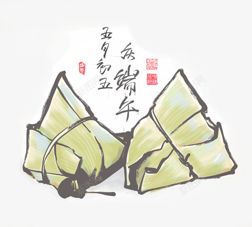 端午节粽子中国风png免抠素材_新图网 https://ixintu.com 中国风 端午节 粽子