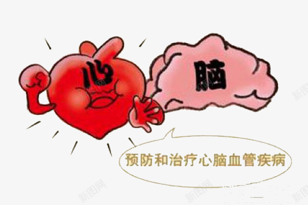卡通心脑血管元素png免抠素材_新图网 https://ixintu.com 关爱心脑血管疾病 心脑血管 老人 脑血栓