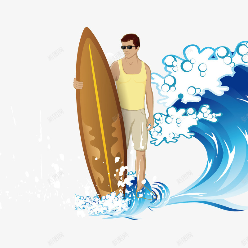 冲浪的人png免抠素材_新图网 https://ixintu.com 人 冲浪 海浪