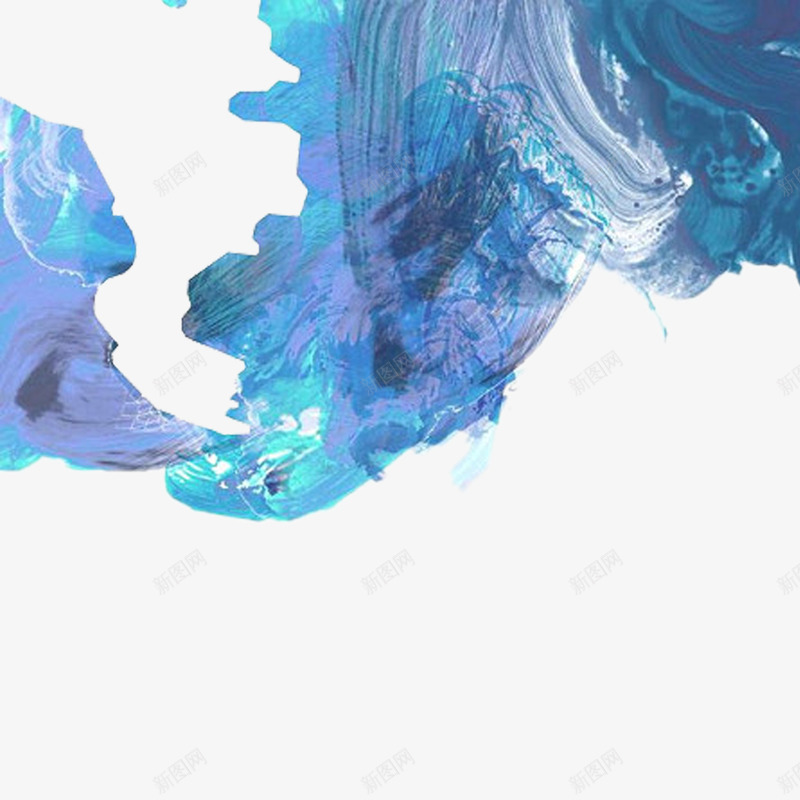 蓝色水彩png免抠素材_新图网 https://ixintu.com 喷漆 水彩 水彩效果图 水彩装饰图案 海报效果 装饰图案