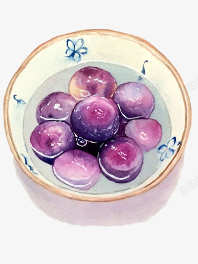 芋圆png免抠素材_新图网 https://ixintu.com 手绘美食 手绘芋圆 汤圆 美食插画 食物插画