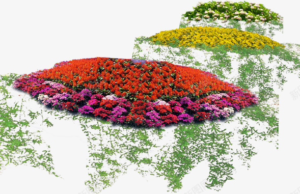 花圃花坛园艺png免抠素材_新图网 https://ixintu.com 园艺 绿化 自然 花坛 花草 装饰