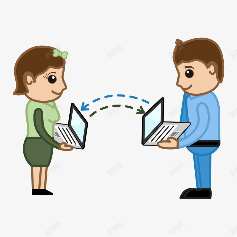 传输文件png免抠素材_新图网 https://ixintu.com 传输 传输文件 卡通 商务 网络