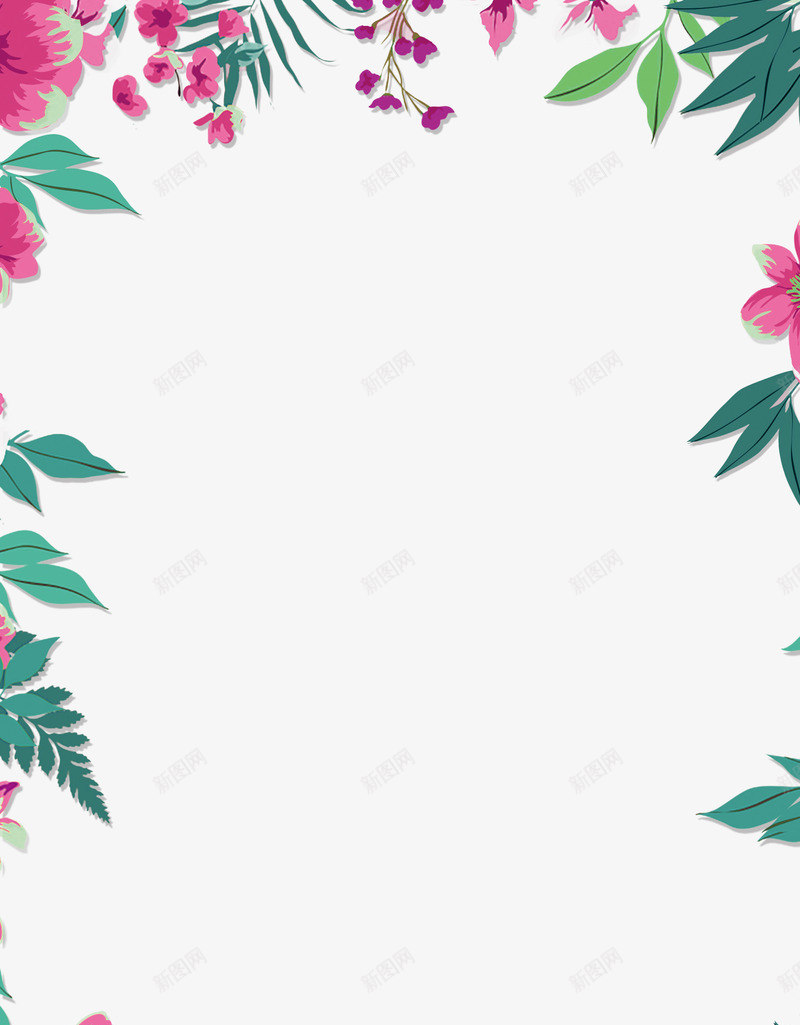 多彩美丽花朵框架png免抠素材_新图网 https://ixintu.com LOVE 婚庆 浪漫 爱情 花朵框架 鲜花 鲜花边框