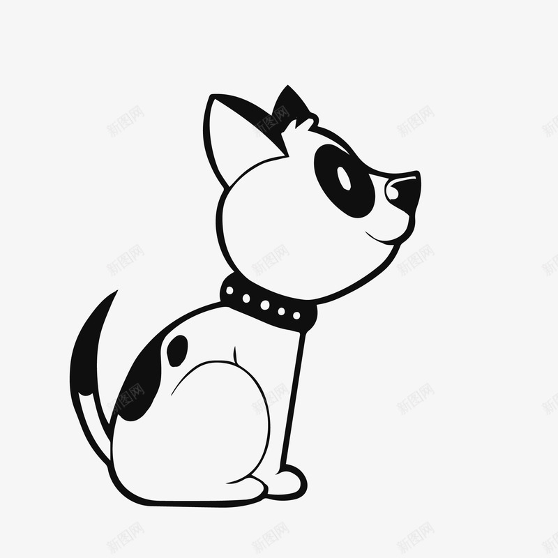 斑点安静小狗矢量图图标eps_新图网 https://ixintu.com png免抠图 动物 卡通 可爱 小狗 手绘 时尚 有趣 白色 矢量图